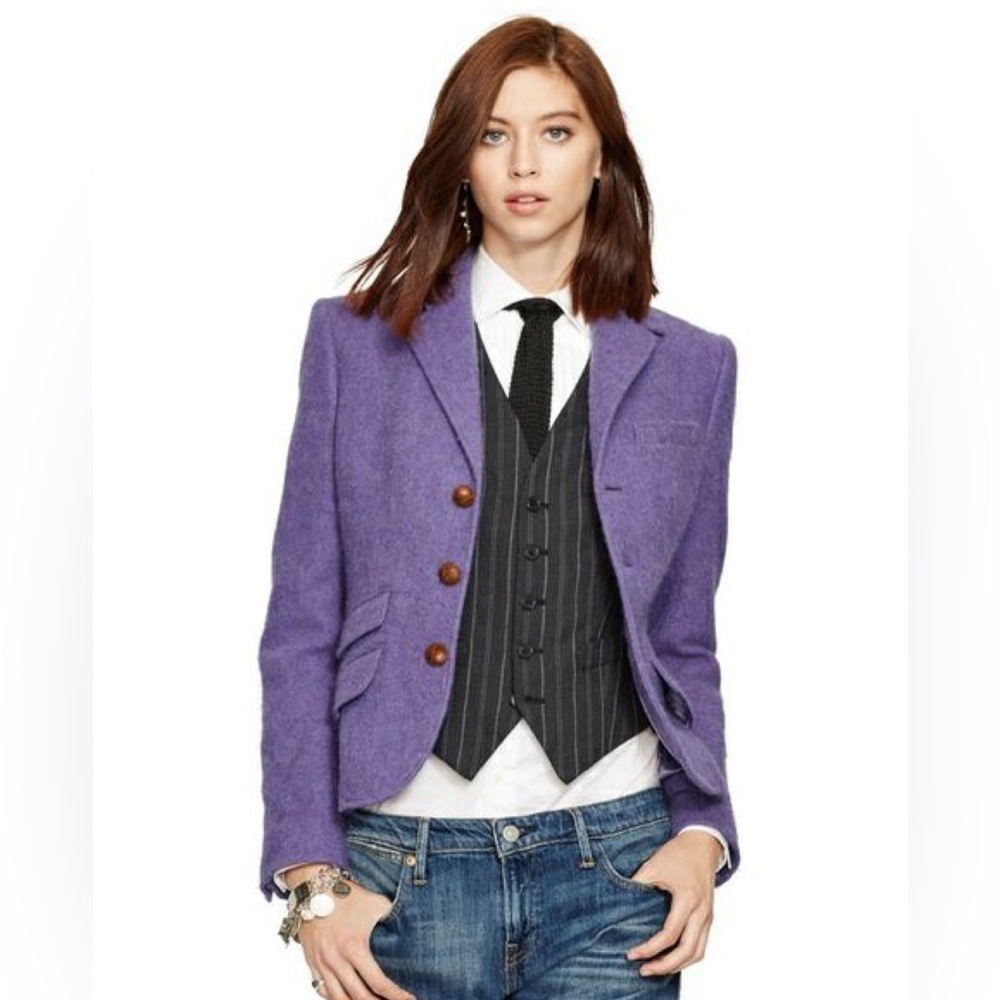 Polo Ralph Lauren Purple Wool Blazer